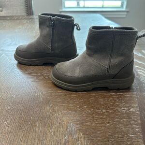 Zara Kids Gray Suede Boots toddler Size 8